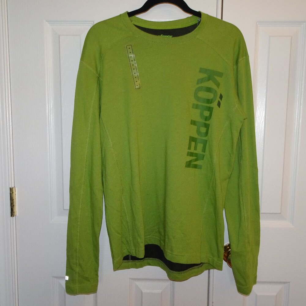 New Green Koppen Long Sleeve Athletic Shirt